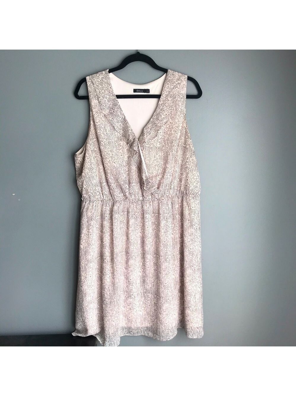 REITMANS Lined Blush Pink Faux Wrap Dress Size XXL